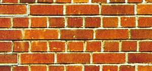 Noch 57550 HO Scale Stone Sheet - 12.5 x 5.9" Card Stock -- Brick