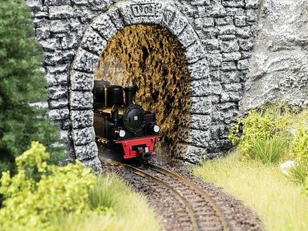 Noch 58032 HO Scale Straight Rock Interior Tunnel Liner -- 2 Pieces, 3-3/4" 9.5cm Long