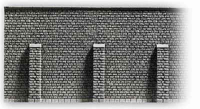 Noch 58056 HO Scale Profi-Plus Scenic Components -- Retaining Wall (gray brick) 13-3/16 x 4-59/64" 33.5 x 12.5cm