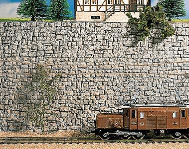 Noch 58250 HO Scale Quarry Stone Wall -- 9-1/2 x 5-1/4" 24 x 13cm