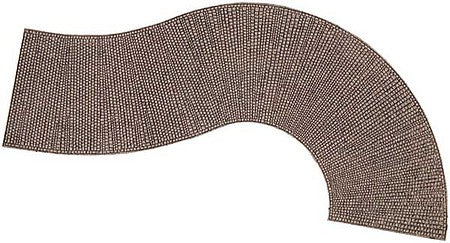 Noch 60316 HO Scale Flexible Cobblestone 2-Lane Curved Road -- Roman Pattern 12-5/8 x 2-15/16" 32 x 7.5cm