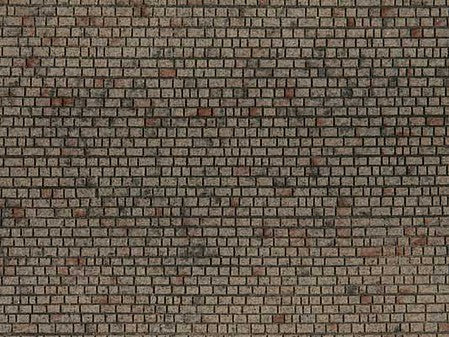 Noch 60372 HO Scale Structured Flexible 3-D Texture Sheet -- Ashlar Masonry Wall 11 x 3-15/16" 28 x 10cm