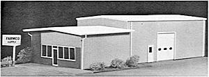 Pikestuff 7 HO Scale Retail/Warehouse Center -- 4-1/4 x 8-1/4" 10.8 x 21cm