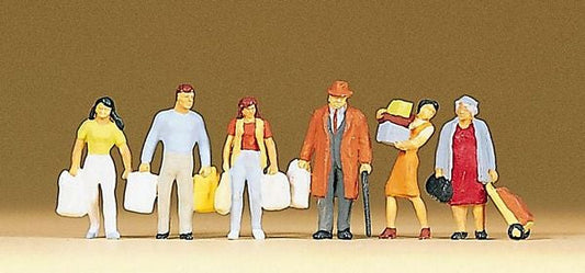 Preiser 10121 HO Scale Pedestrians -- People Shopping pkg(6)