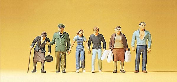 Preiser 10378 HO Scale Pedestrians -- Passers-By w/Policeman