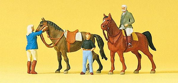 Preiser 10503 HO Scale Sports & Recreation -- At The Riding School #2