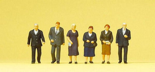 Preiser 10559 HO Scale Pedestrians -- Church-Goers I pkg(6)