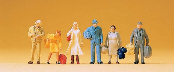 Preiser 14133 HO Scale Passengers pkg(6)