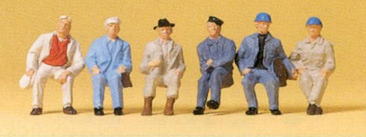 Preiser 14145 HO Scale Passengers -- Seated Passengers