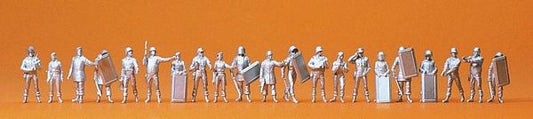 Preiser 16350 HO Scale Unpainted Figure Set -- Assorted Police