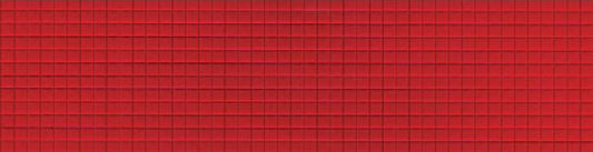 Preiser 19620 HO Scale Small Square Tile Wall -- Red 3-3/4 x 3-3/4" 9.5 x 9.5cm pkg(3)