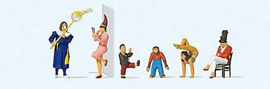 Preiser 20265 HO Scale Circus Artists #1 -- pkg(6)