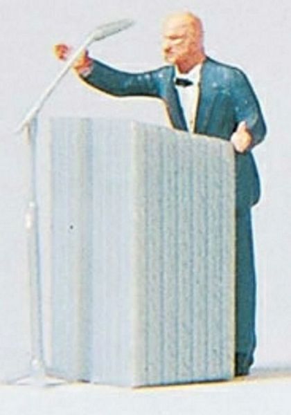 Preiser 28035 HO Scale Individual Figure - Pedestrians -- Small Man - Big Words