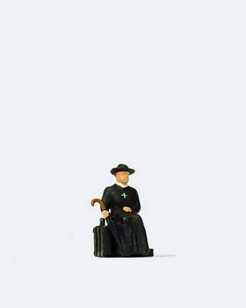 Preiser 28105 HO Scale Reverend Waiting for Train