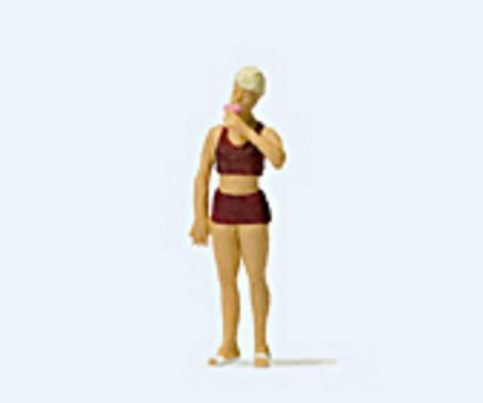 Preiser 28163 HO Scale Woman Eating Ice Cream