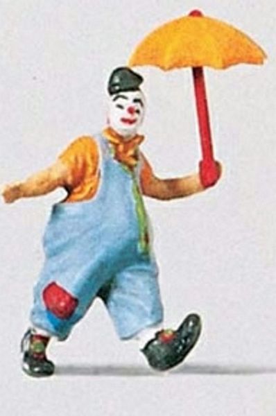 Preiser 29001 HO Scale Clown w/Umbrella