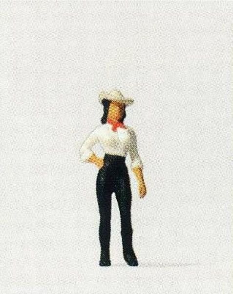 Preiser 29064 HO Scale Individual Figures - Pedestrian -- Mandy - Standing Cowgirl