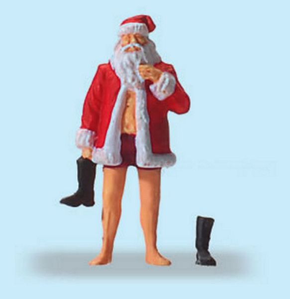 Preiser 29099 HO Scale Holiday -- Santa Claus Getting Dressed