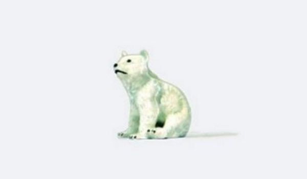 Preiser 29500 HO Scale Animal -- Baby Polar Bear