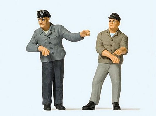 Preiser 44919 G Scale Railroad Engineer & Fireman in Cab -- Set #3