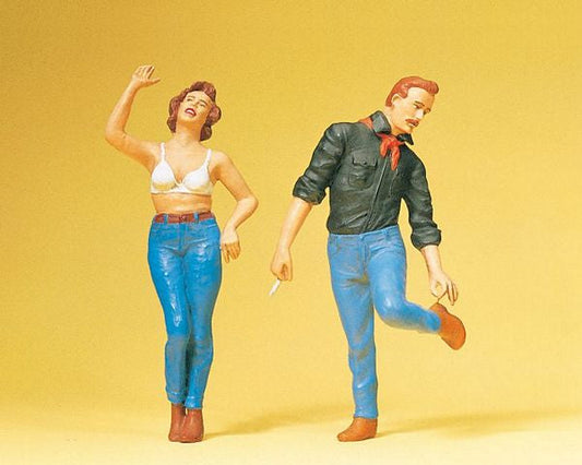 Preiser 45127 G Scale Pedestrians -- Couple In Jeans