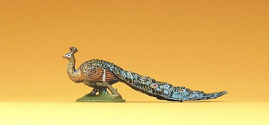 Preiser 47087 44221 Scale Wild Animal Figures, 1/24 - 1/25 Scale -- Peacock