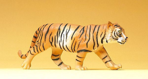 Preiser 47511 44221 Scale Wild Animal Figures, 1/24 - 1/25 Scale -- Tiger Walking