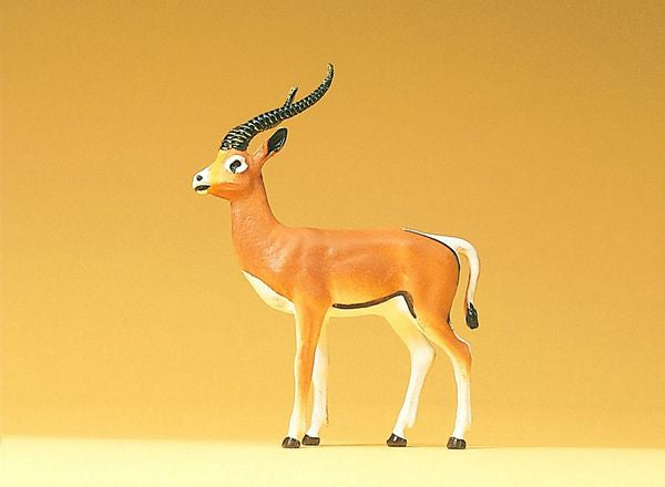 Preiser 47539 44221 Scale Wild Animal Figures, 1/24 - 1/25 Scale -- Standing Gazelle