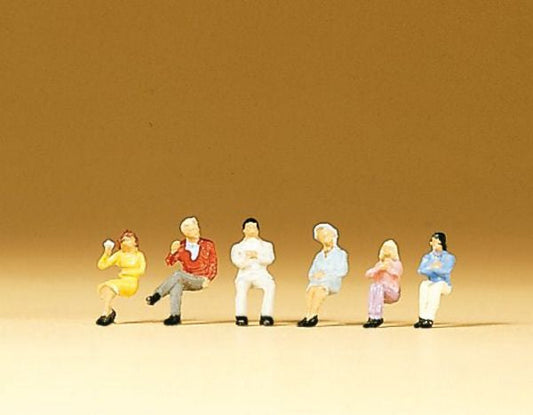 Preiser 79014 N Scale Pedestrians -- Sitting People #2