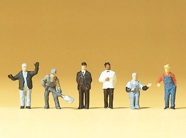 Preiser 79200 N Scale Railroad Personnel -- US Railroad Workers