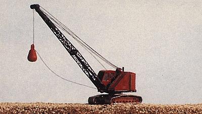 Railway Express Miniatures 2091 N Scale MOW Vehicles -- Bantam Dragline Crane