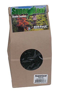 Scenic Express 6163 All Scale SuperLeaf Scale Model Leaf Flake 24oz ECO-Pak -- Dark Green