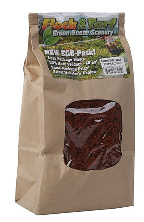 Scenic Express 841E All Scale Flock & Turf Ground Cover ECO Pack Bag - 48oz 1.4L -- Coarse - Georgia Clay