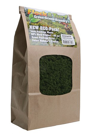 Scenic Express 861E All Scale Super Turf Ground Cover ECO Pack Bag - 48oz 1.4L -- Spring Green