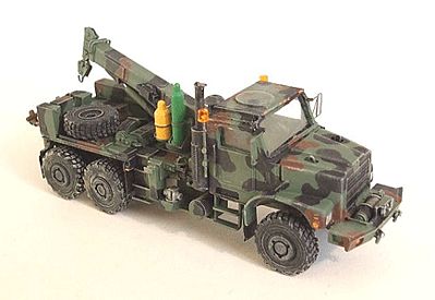 Trident Miniatures 87098 HO Scale MTVR (Medium Tactical Vehicle Replacement) Mk36 6x6 Wrecker - Resin Kit -- United States Marines