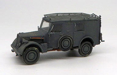 Trident Miniatures 87110 HO Scale Former German Army WWII Medium Trucks -- Kfz 17/1 Field Radio Unit