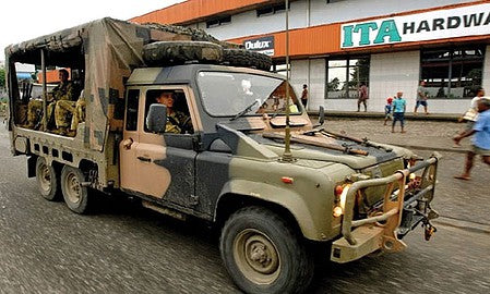 Trident Miniatures 87197 HO Scale Land Rover 110 - Resin Kit - Australian Army -- Perentie 6x6 Infantry Improvised Mobility Vehicle Personnel Truck