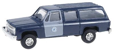 Trident Miniatures 90253 HO Scale Chevrolet Suburban - Emergency - Police Vehicles -- Massachusetts State Police