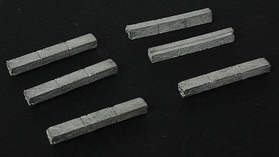 The N Scale Architect 20087 N Scale Roof Ductwork - Making A Scene(TM) -- Unpainted Metal Castings - Straight pkg(6)
