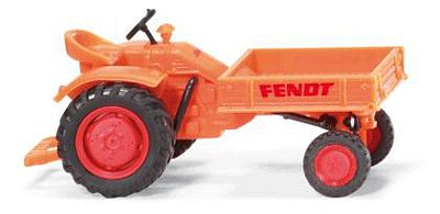 Wiking 89941 HO Scale Farm Equipment Fendt Tool Carrier -- Orange