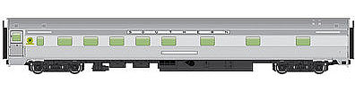 Walthers Mainline 30111 HO Scale 85' Budd 10-6 Sleeper - Ready to Run -- Southern Railway (silver)