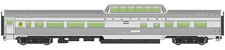 Walthers Mainline 30403 HO Scale 85' Budd Dome Coach - Ready to Run -- Southern Railway (silver)