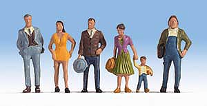 Walthers Scenemaster 6056 HO Scale Pedestrians pkg(6) -- Set #2