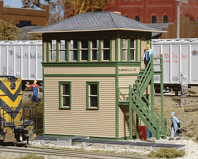 Walthers Cornerstone 3071 HO Scale Interlocking Tower -- Kit - 5 x 1-7/8 x 4" 12.7 x 4.8 x 10.2cm