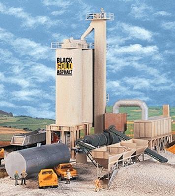 Walthers Cornerstone 3085 HO Scale Black Gold Asphalt Hot Mix Plant -- Kit - 9-3/4 x 14-1/8 x 10-1/2" 24.3 x 35.3 x 26.2cm