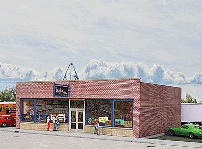 Walthers Cornerstone 3475 HO Scale Hobby Shop -- Kit - 7-1/8 x 5-3/8 x 3-1/2" 18.1 x 13.7 x 8.9cm