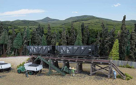 Walthers Cornerstone 4093 HO Scale Coal Trestle -- Kit - 24-1/2 x 4-3/8 x 1-3/4" 62.3 x 11.1 x 4.4cm